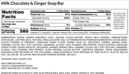 Milk Chocolate Gingersnap Bar